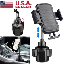 Universal 360° Adjustable Car Mount Cup Stand Cradle Holder For Cell Phone USA