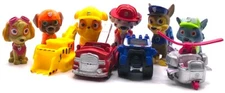 PAW PATROL Figure Play Set NICKELODEON Nick Jr PVC TOY Skye MARSHALL Vehicles!