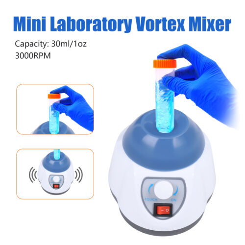 Mini Vortex Mixer Shaker For Lab Tattoo Paint Nail Polish With 3000 RPM - Foto 1 di 12