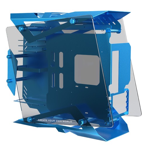 Open-Frame Computer Case MATX Aluminum Alloy Glass PC Water Cooling Game Chassis - Picture 26 of 27