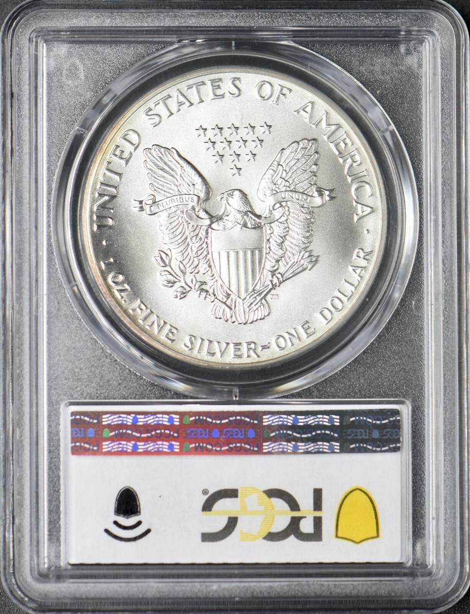 1986 American Silver Eagle - PCGS MS70 - Toned Obverse