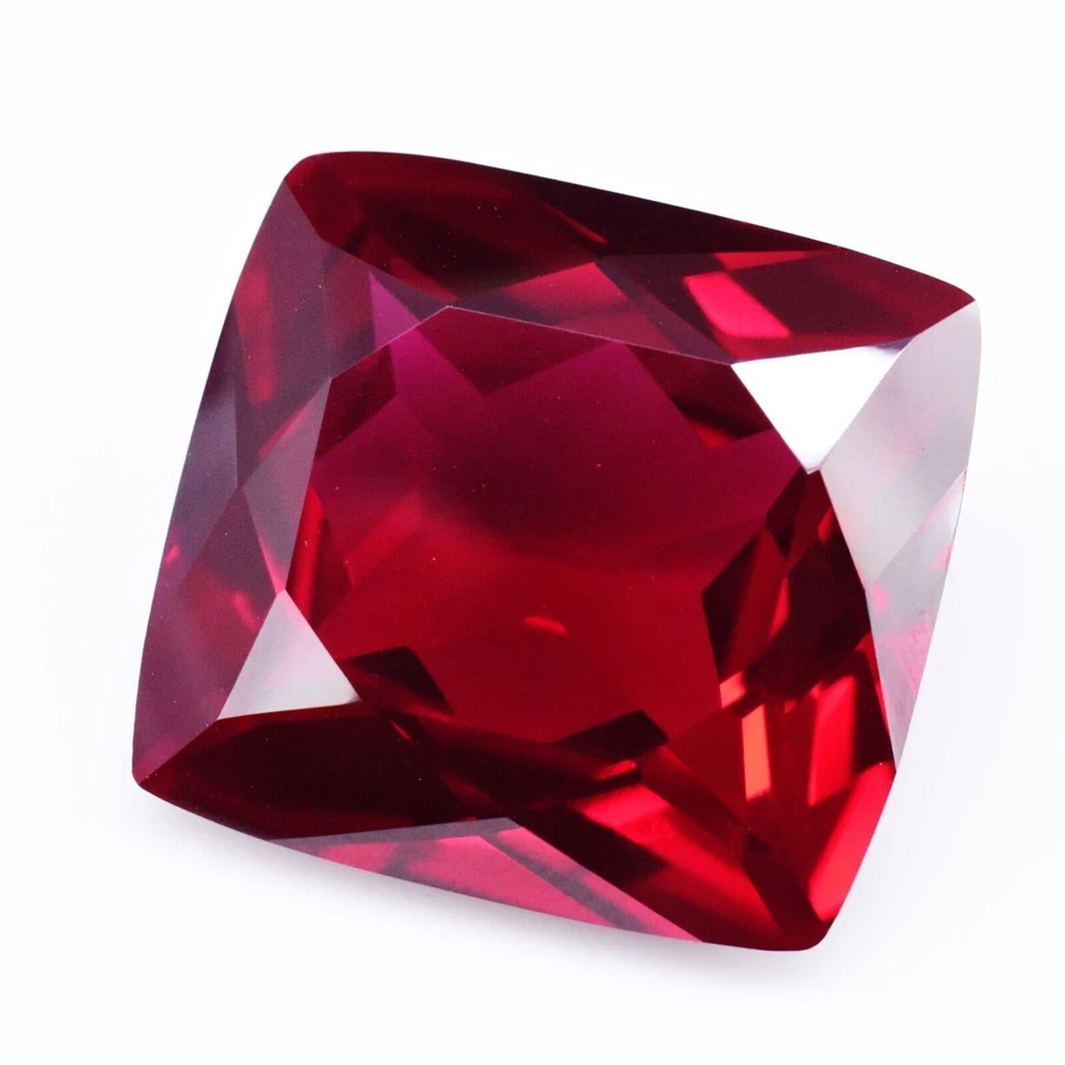 Cojín 58,50 quilates 23x21 mm natural rojo piropo granate piedras preciosas sueltas, Mozambique Foto 2 de 4