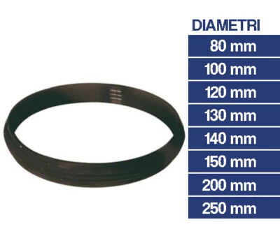GUARNIZIONE SILICONICA PER TUBO TUBI STUFA PELLET CAMINO CANNA FUMARIA 24434V