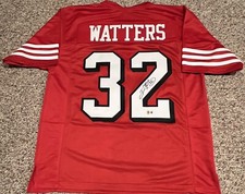 RICKY WATTERS Signed Autographed Auto SF 49ers XL Custom Jersey Beckett BAS