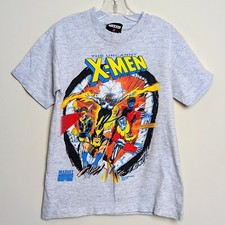 Vintage X-Men Wolverine Uncanny Marvel Comics 1992 Signal SSI Youth Shirt Small