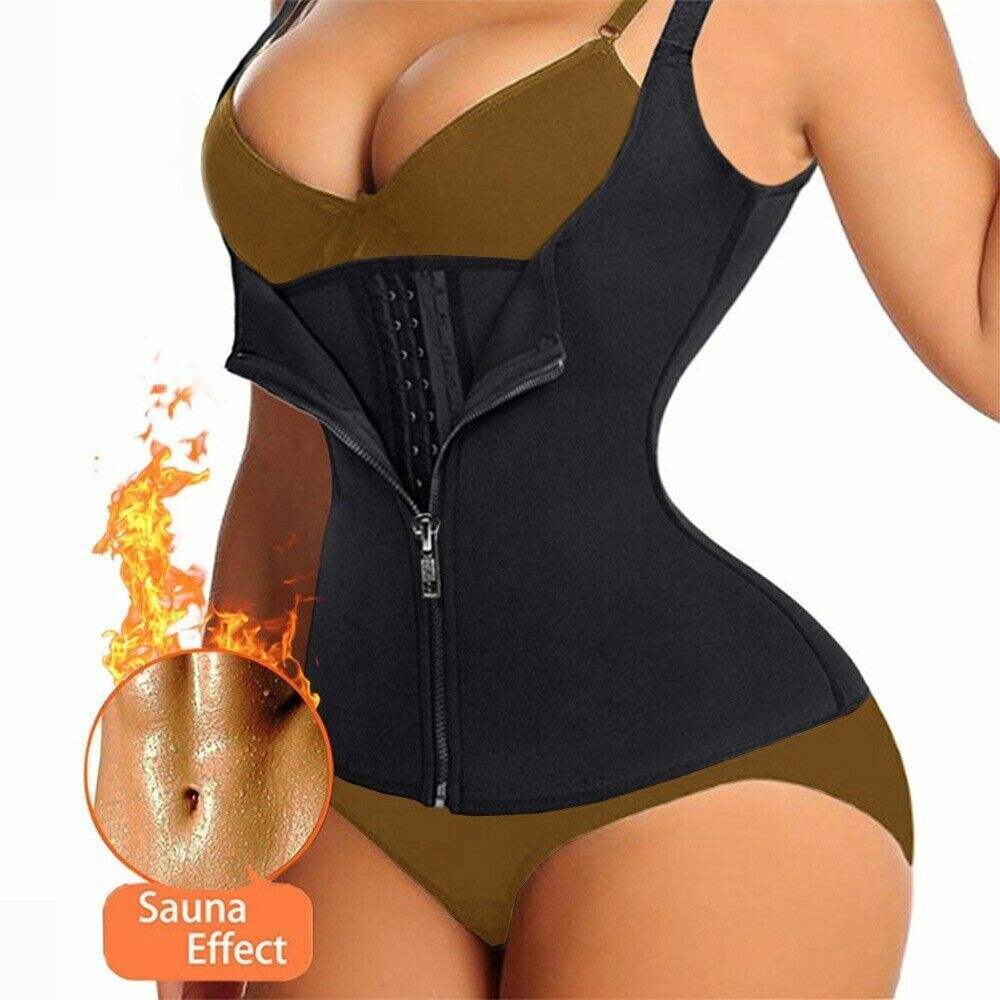 Fajas Reductoras Abdomen Para Sudar Y Perder Peso Mujer Shaper Waist Trainer