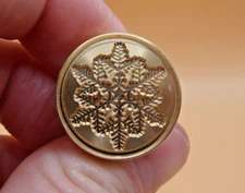 Modern Brass & Wood Fancy Snowflake Sealing Wax Stamp Seal