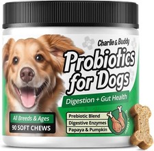 Pet Probiotics for Dogs Aid Gut Flora, Dog Probiotics for Digestive Health 90 ct