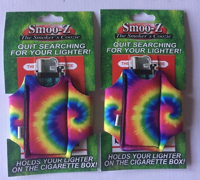 koozie with cigarette and lighter holder Case Smoo-Z Smoker's w/Lighter - Geometric This Can Koozie Has Pockets
