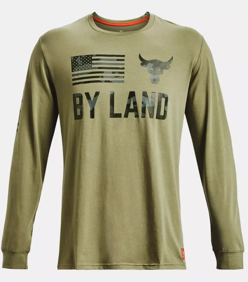 Under Armour Men s Project Rock Veterans Day Shirt Olive Green 3X Large 1376315