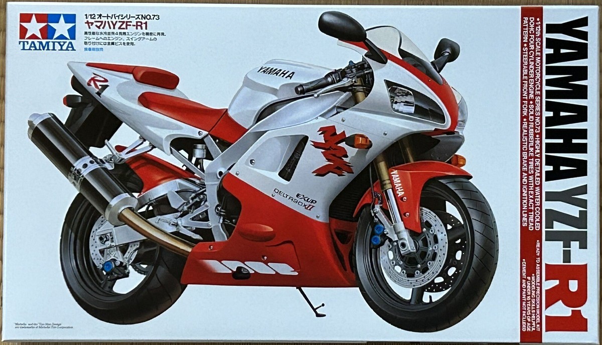 Yamaha YZF-R1 モデルキット 1:12 Tamiya 1:12 Motorcycle Series No.73 Yamaha YZF-R1 Plastic