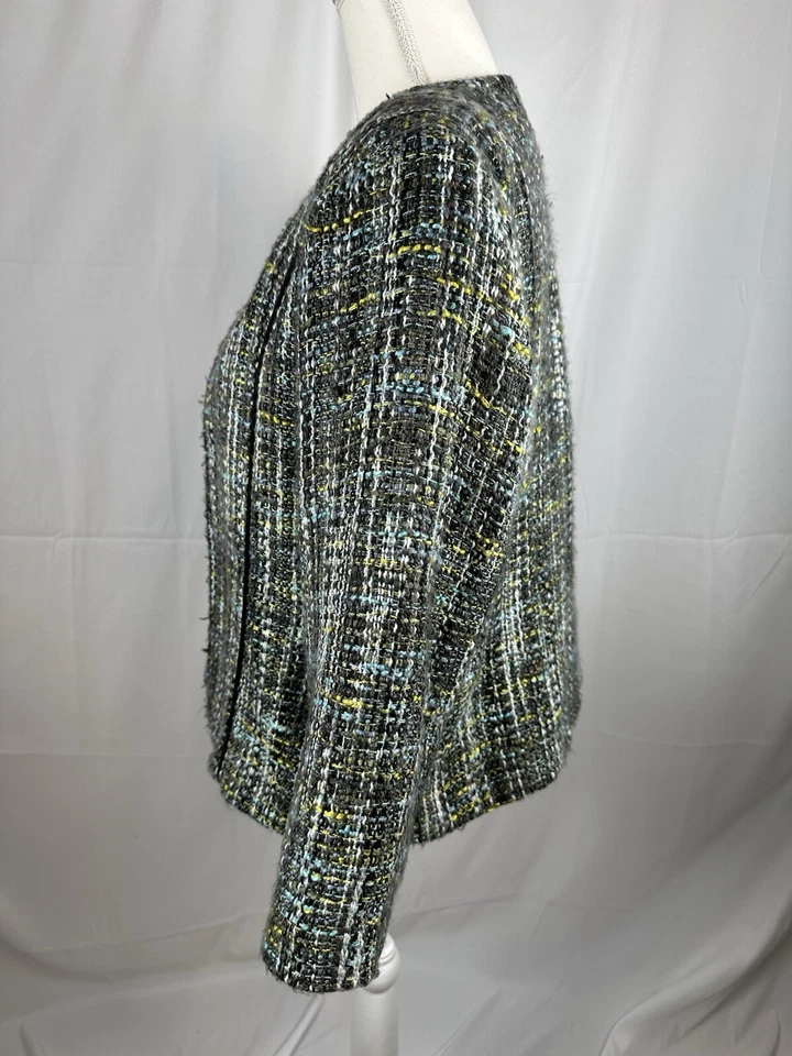 Chaqueta Blazer CHRISTOPHER & BANKS Mujer Talla XL Texturizada Frente Abierto Foto 2 de 4