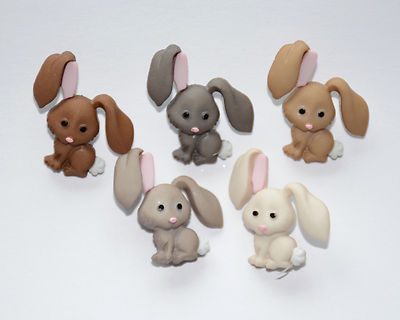 Hop Hop! / Easter Bunny Rabbit Shank Buttons / Jesse James ~ Dress It Up