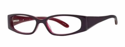 Calabria Vivid 737 Designer Blue Light Blocking Glasses Black Purple Oval Oval