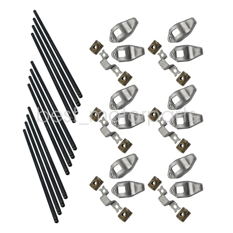 New Pushrods & Rocker Arms For 1987-2006 Jeep Wrangler Grand Cherokee 242ci 4.0L Foto 3 de 4
