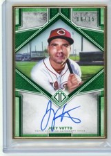 2019 Topps Transcendent #TCA-JV Auto Green Joey Votto #08/15