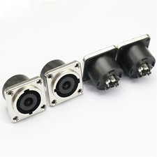 New 4X Speakon Loudspeaker 8 Pole Panel Connector For Neutrik NL8MPR USA