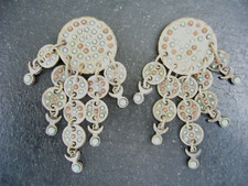 ZOE COSTE REMINISCENCE BOUCLE D'OREILLE PENDENTIF CLIP MADE IN FRANCE  VINTAGE