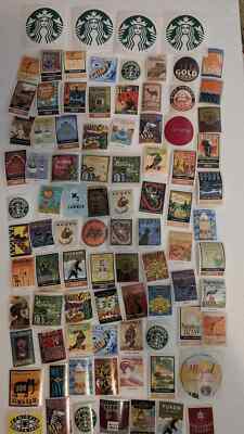 Starbucks Coffee Vintage Stamp Stickers Entire Rolls or Single