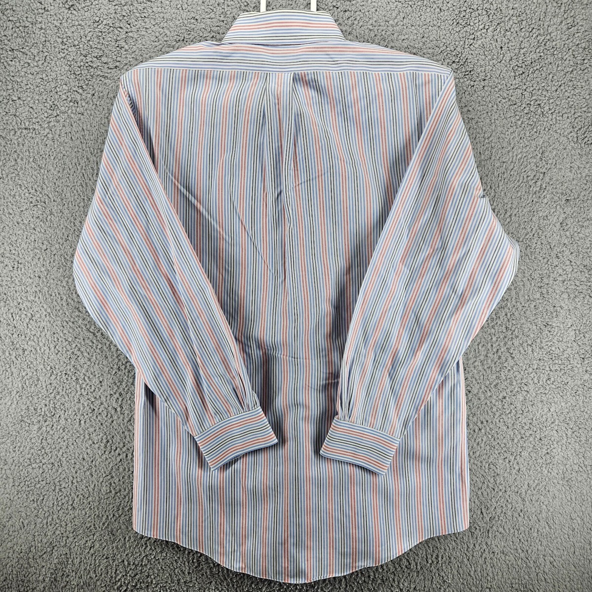 Brooks Brothers 1818 Men's Long Sleeve Shirt 15.5-32 Blue Orange