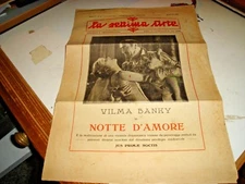 rivista LA SETTIMA ARTE anno V° N. 5 - MAGGIO 1927 V.. BANKY NOTTE D'AMORE