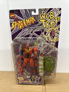 スパイダーマン ウェブトラップ フィギュア トイビズ スパイダーマン ウェブトラップ モンスタースパイダー
