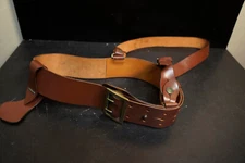 Pachmayr Estate Vtg Dehner's 34 Sword Baldric Leather Brass Belt Holster Dehners