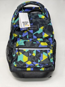 yellow backpack with side pockets