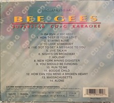 522 BEE GEES WITH CASE SUPERSTAR KARAOKE CDG DISC