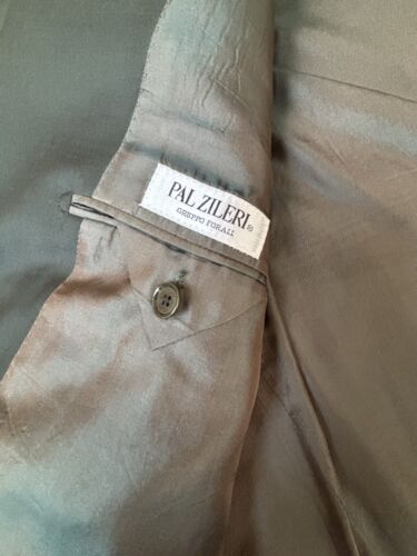 PAL ZILERI LORO PIANA 100% Wool Sport Suit Jacket IT 58 Dark Green Made In Italy - Picture 5 of 12