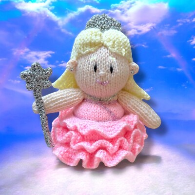 STRICKMUSTER - Böse Glinda gute Hexe inspiriert orange Abdeckung / 15 cm Oz Spielzeug