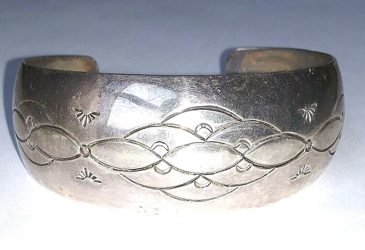 VTG Leonard Paquin NAVAJO Sterling Silver LGP LAG-ZUN Cuff