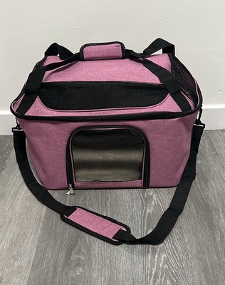 Pet Carrier Cat Travel Bag Portable Soft Sided Comfort Case Airline Approved Dog