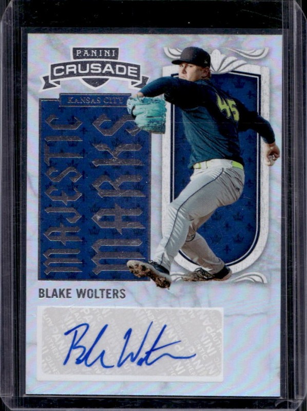 2025 Panini Crusade Blake Wolters Majestic Marks Auto Autograph #2 Royals