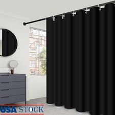 Fabric Shower Curtain 72x72 Anti-Rust Grommets Easy Install Machine Washable New