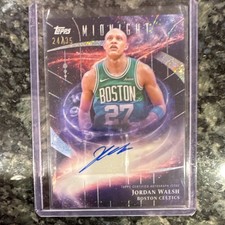 Topps Midnight 2025-26 Jordan Walsh Stroke of Midnight Auto SM-JOW Celtics /35