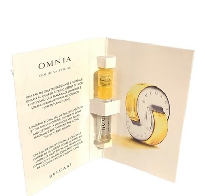 Bvlgari OMNIA Golden Citrine EAU De Toilette Spray Sample Size 1.5ml New!