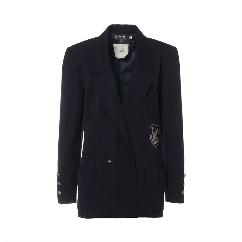 Authentic CHANEL COCO Button Patch Size:38 Jacket… - image 1