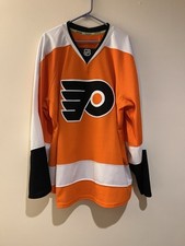 Philadelphia Flyers Authentic Hockey Jersey Mens Sz 56 Reebok Fight Strap