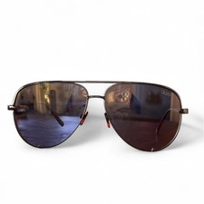 Quay Australia oversized aviator sunglasses with gold lens unisex