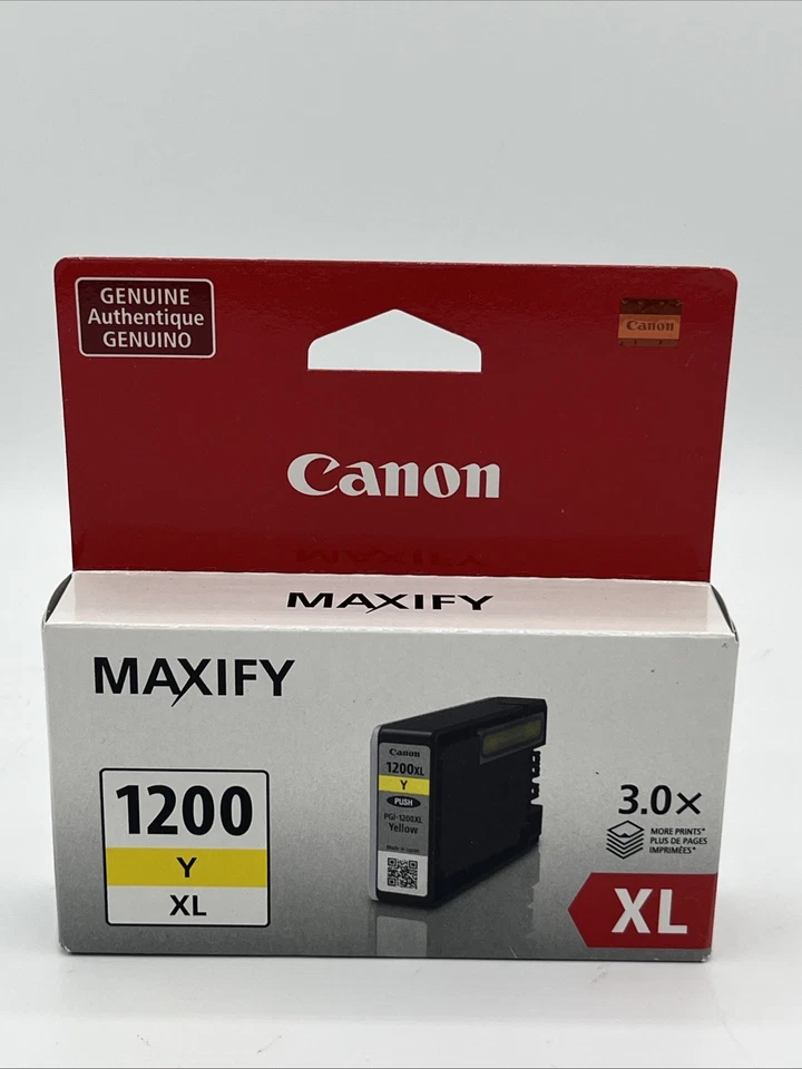 Cartuchos de tinta Canon PGI-1200XL M/C/Y paquete de 3 originales OEM sellados nuevos✅💯 Foto 2 de 4