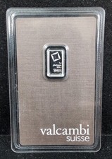 1 gram Platinum Bar - Valcambi Suisse - 999.5 Fine in Sealed Assay 8312 2674.59 per troy oz