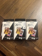 Canon ZINK Glossy Photo Paper - Three Packs of 20 pcs each Total of 60 
