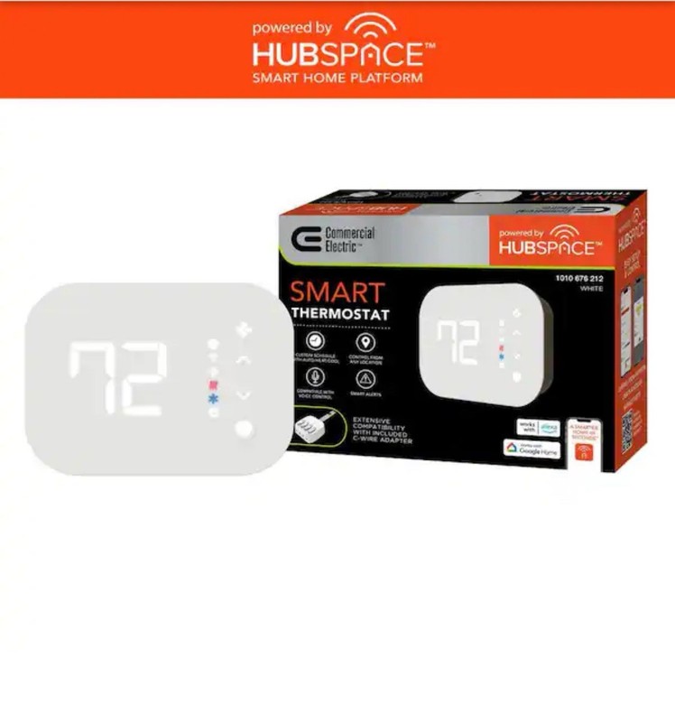 Commercial Electric Wi-Fi and Bluetooth Enabled Smart Programmable Thermostat