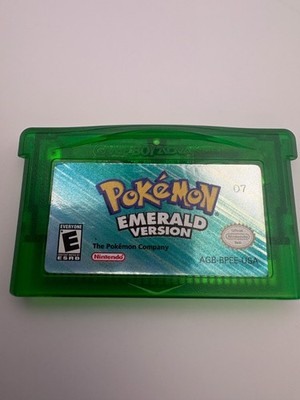 Pokemon Emerald Version GBA Cartridge Only Authentic Tested & Saves Near Mint