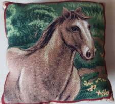 Nadelkissen, Stoff, quadratisch, Handarbeit, Neu, Motiv PFERD