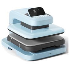 Auto Heat Press 2: 15x15 Machine for T-Shirts - Adjustable Pressure & Fast He...