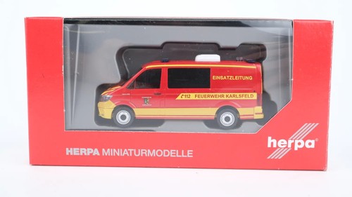 Herpa H0 096904 MAN TGE caja dirección de operaciones bomberos Karlsfeld | Condition: Gebraucht