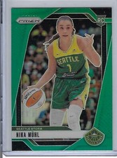 2024 Panini Prizm WNBA - Nika Muhl #75 Green Prizm (RC) Seattle Storm