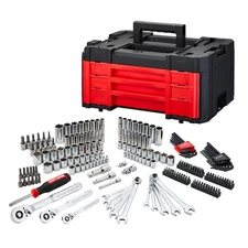 CRAFTSMAN 242 -Piece Standard SAE & Metric Mechanics Tool Set w/ Hard Case Chest